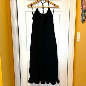 Rebecca Taylor Black Beaded Sleeveless Bodycon Dress, S